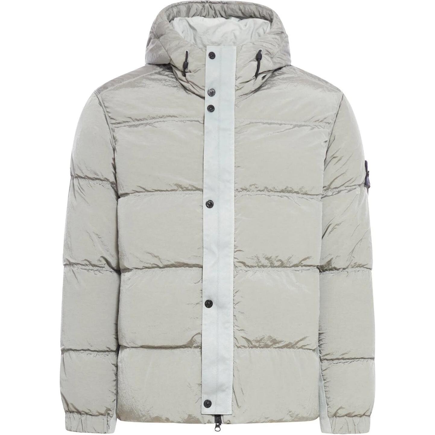 

Пуховик мужской серый Stone Island