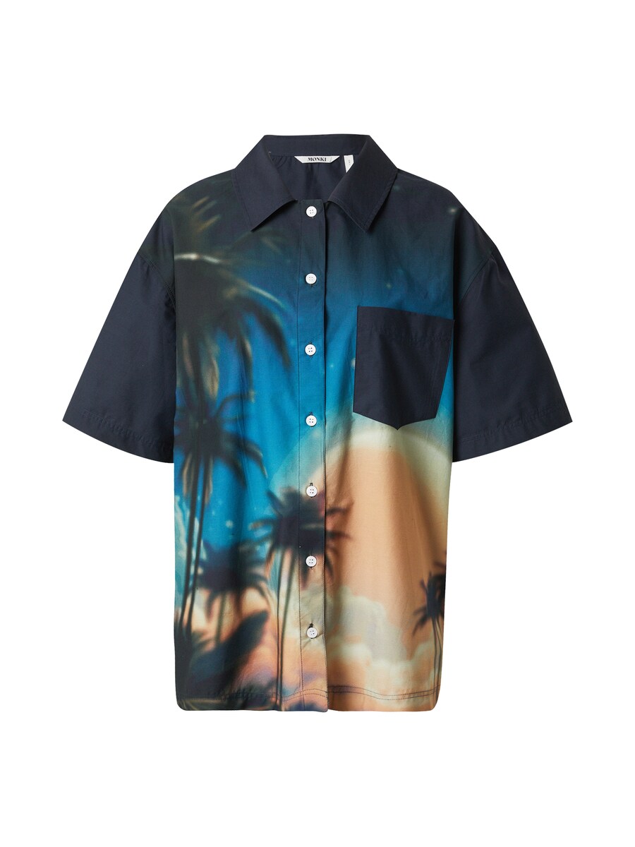 

Блуза Monki, Blue/Light blue