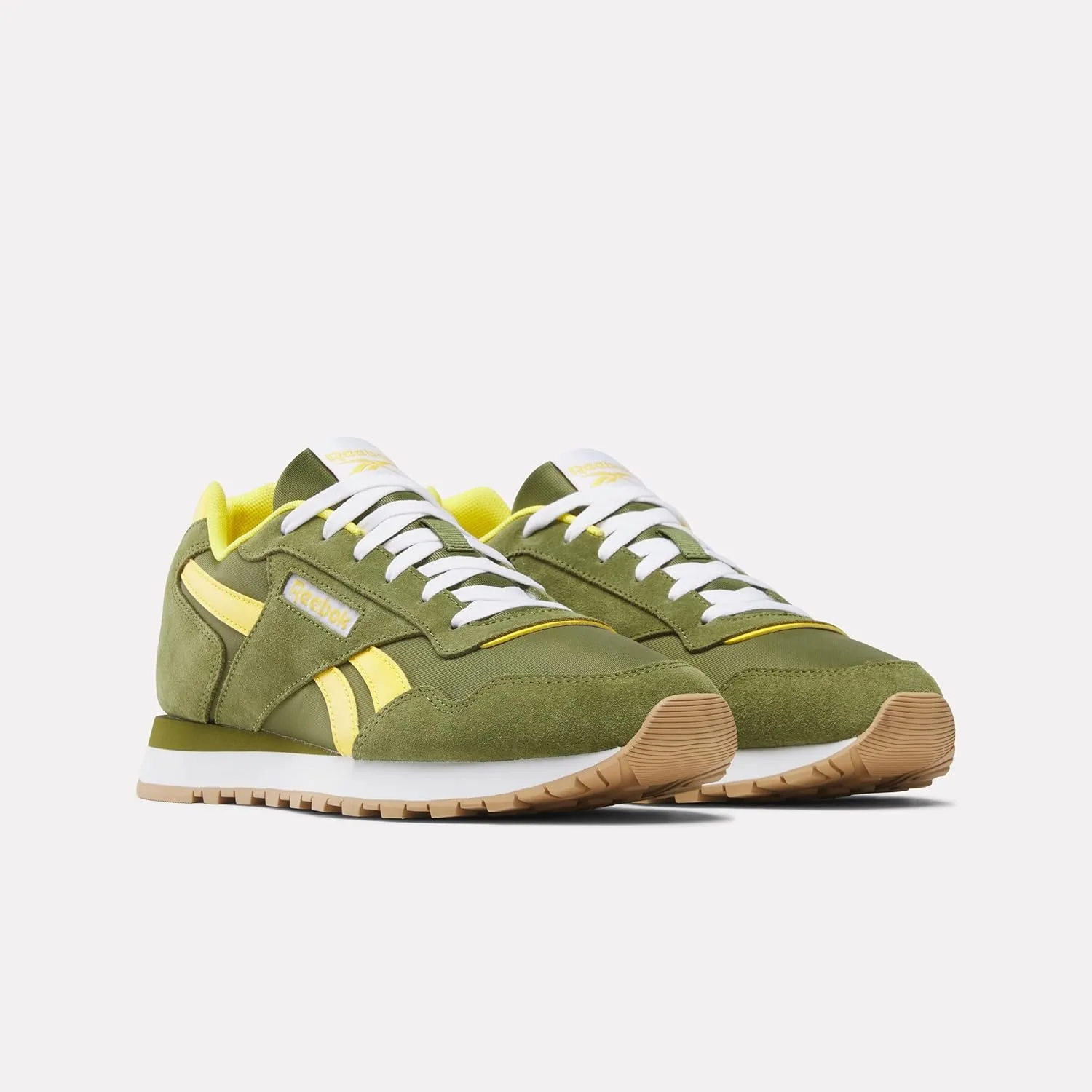 Мужские кроссовки/спортивная обувь Reebok, белый/зеленый/серый — фото 2