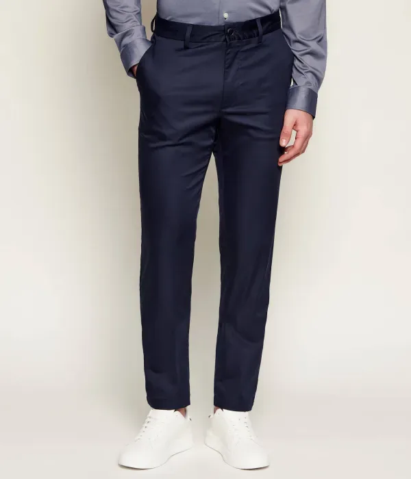 Брюки чинос P-Kaiton1 slim fit Boss, темно-синий — фото 3