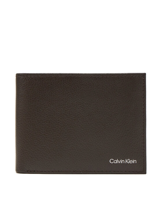 

Большой мужской кошелек Warmth Bifold 5cc W/Coin L K50K512790 Calvin Klein, коричневый