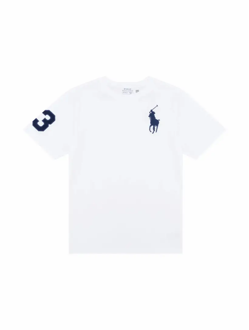 

Хлопковая футболка с логотипом Ralph Lauren, белый