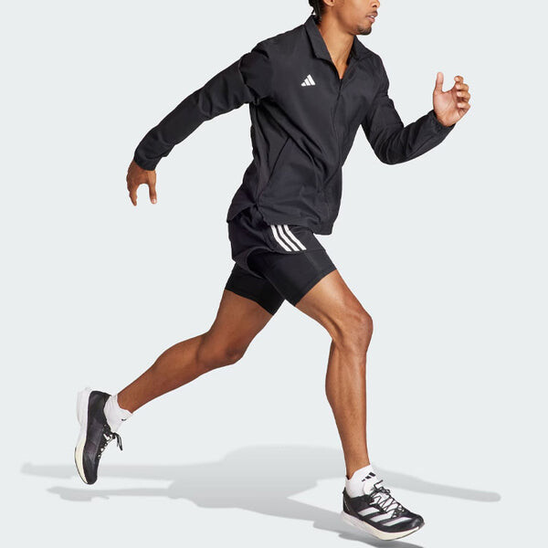 Куртка adizero essentials беговая куртка азиатские размеры Adidas, черный — фото 4