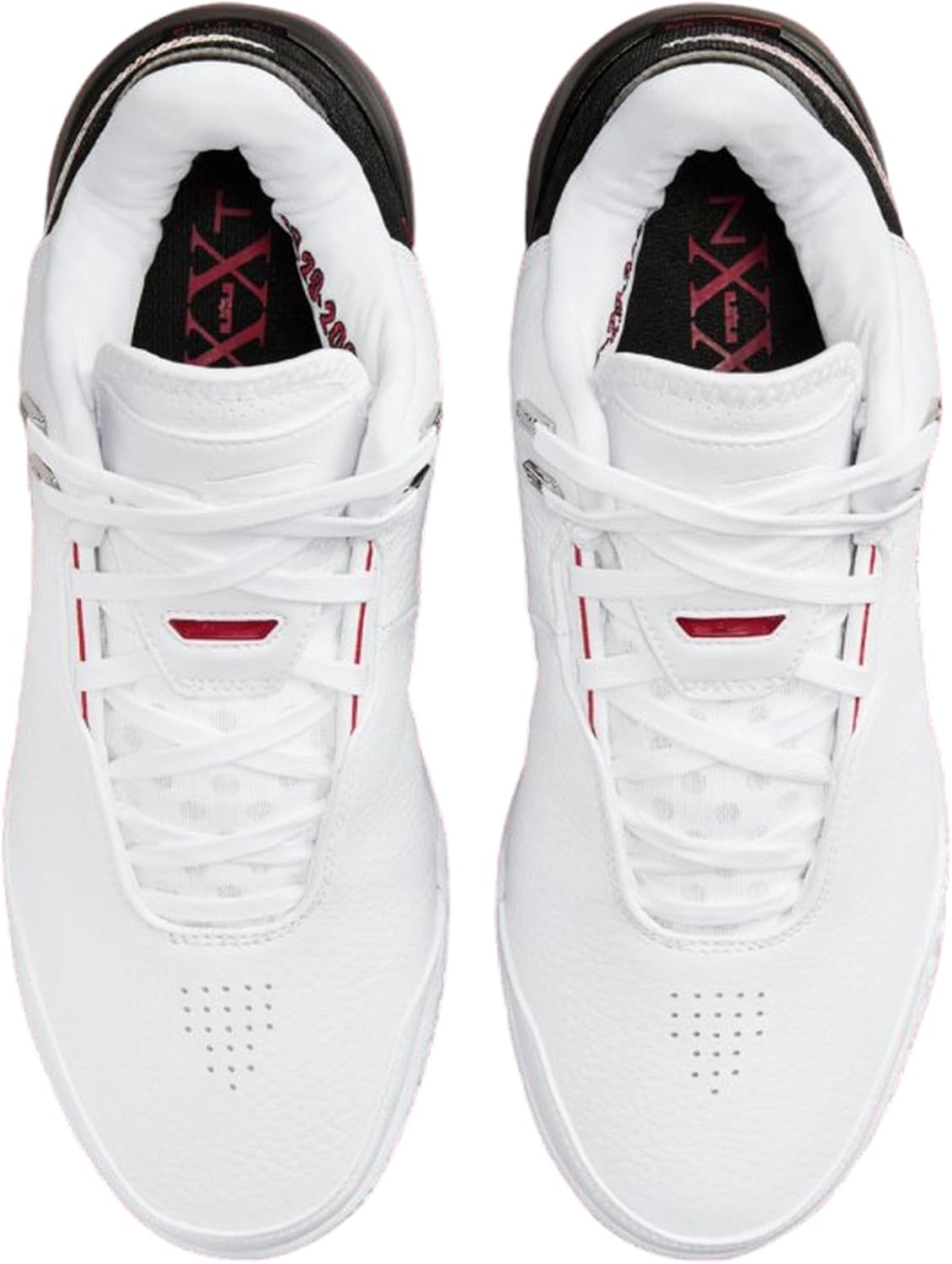 Nike Мужские кроссовки Lebron NXXT Gen, White University Red Metallic Silver Black — фото 2