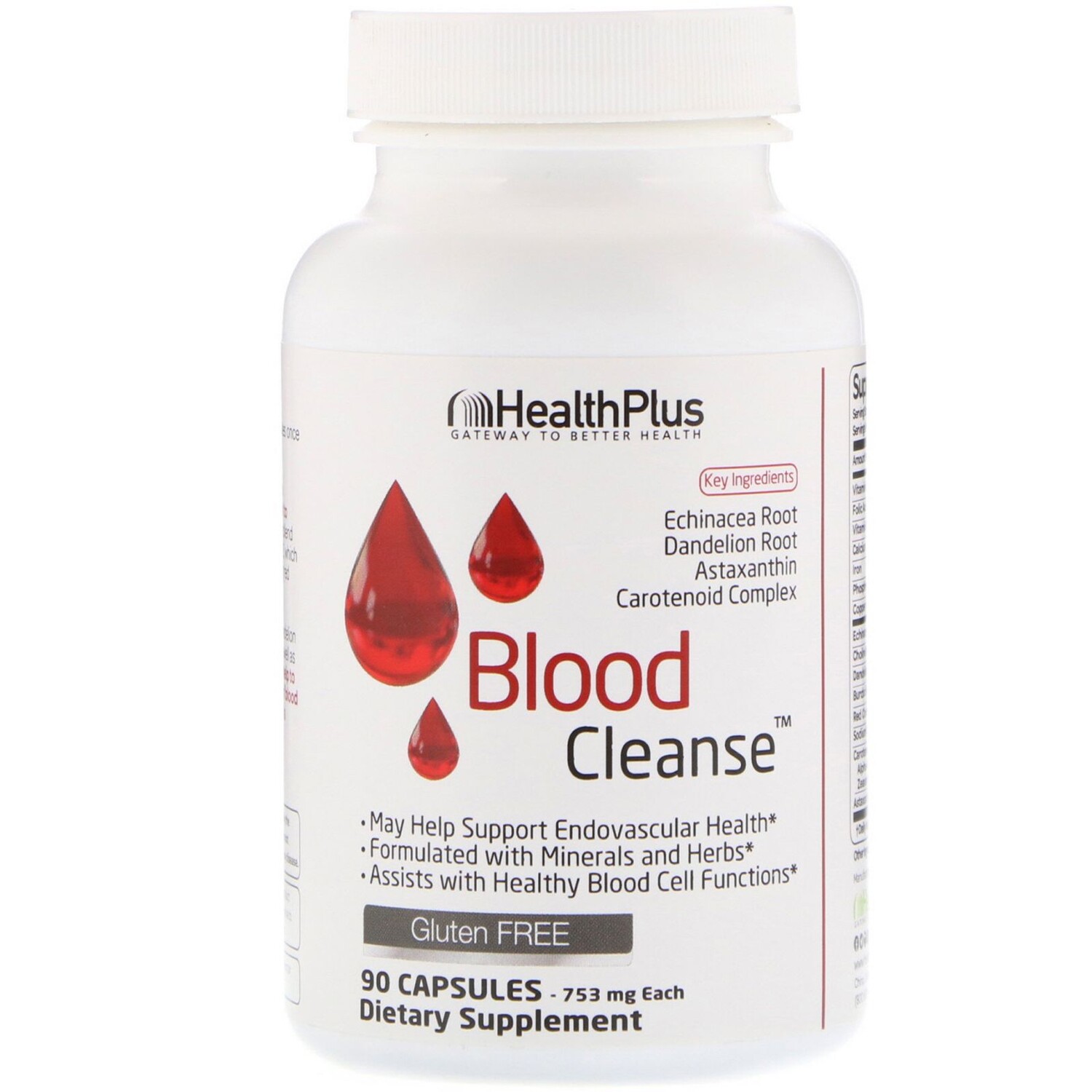 

Health Plus Blood Cleanse 753 mg 90 Capsules