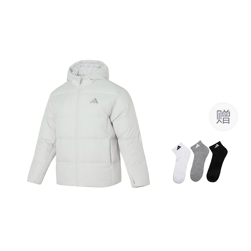 

Мужская пуховая куртка CLIMAWARM Adidas, белый (free adidas socks 1 pack)