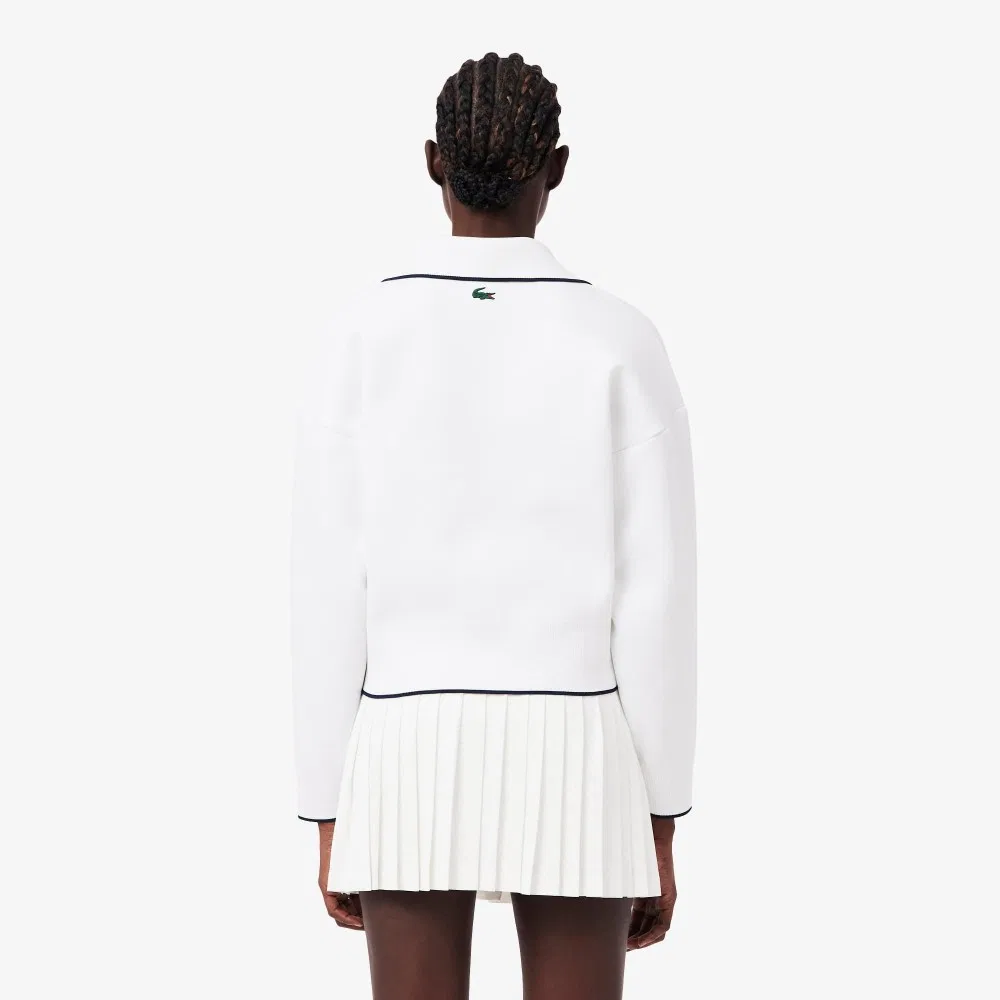 Свитшот женский Lacoste Tennis Heritage, белый — фото 3