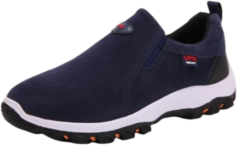 

Мужские низкие походные ботинки, удобные и противоскользящие спортивные туфли на шнуровке для активного отдыха и походов на свежем воздухе Hoalox, синий