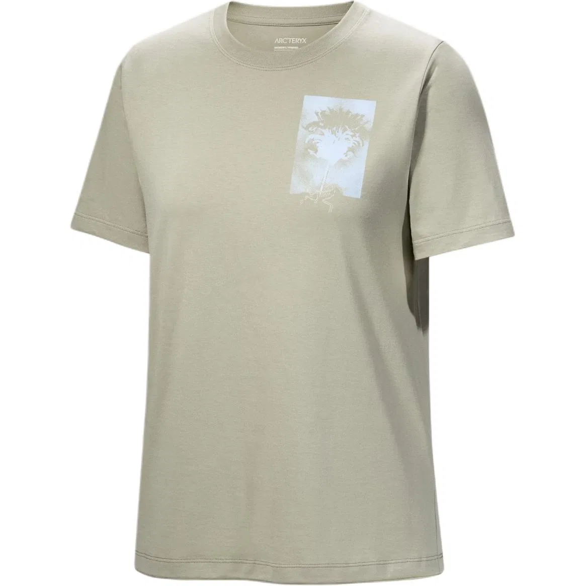 Футболка женская Arcteryx KRAGG Stone Gray Green/Habitat