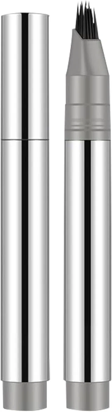 Подводка для бровей жидкая 2-в-1, No brand, 1 шт, 1# серо-черный