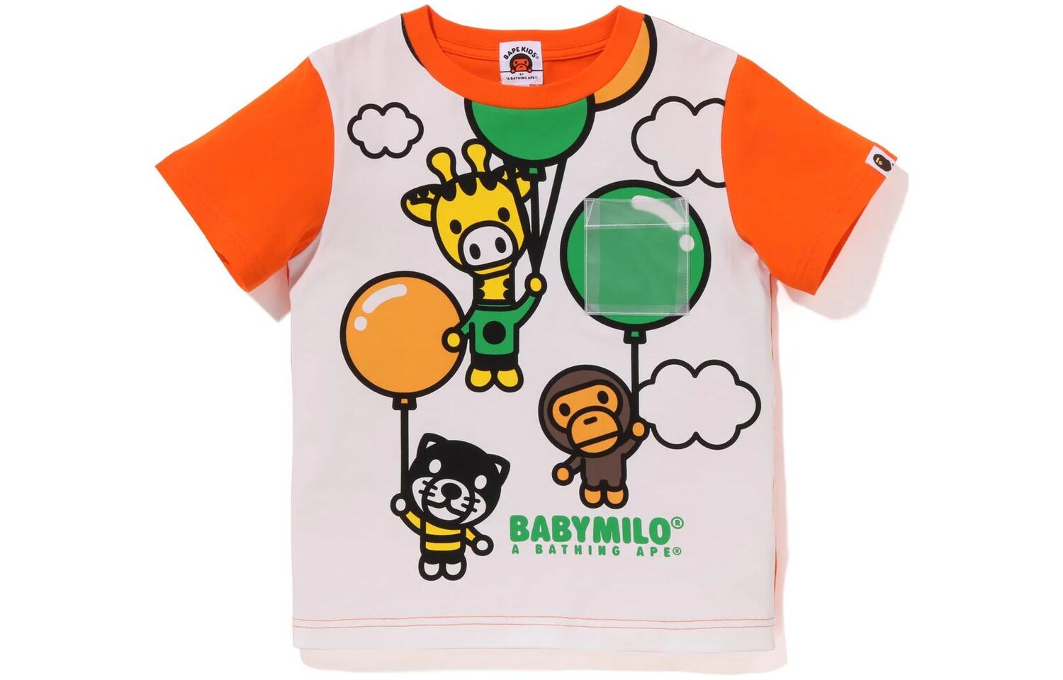 

Детская футболка A Bathing Ape, цвет Sax Blue