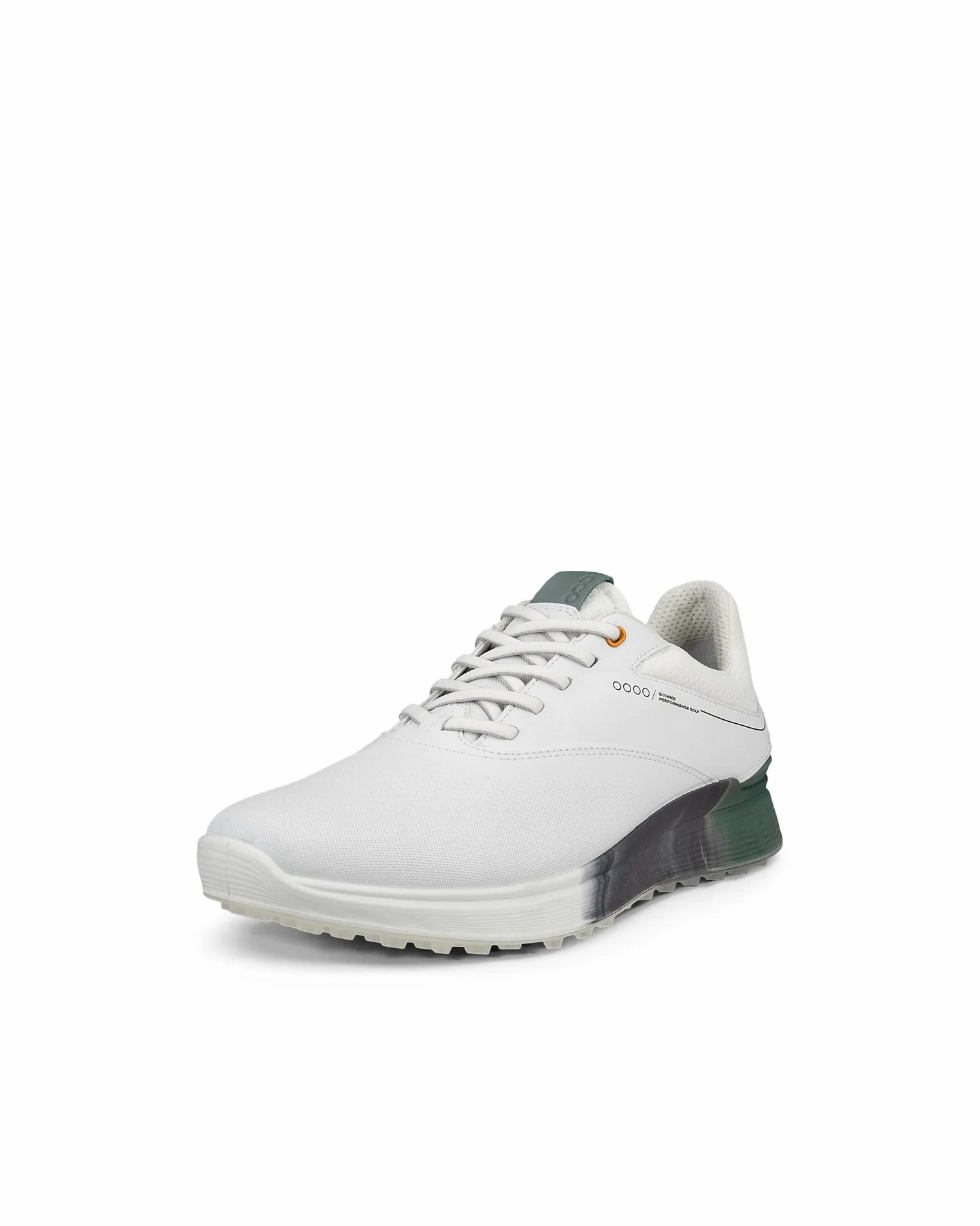 Мужские гольф-туфли ECCO Golf S-Three GTX из натуральной кожи, WHITE