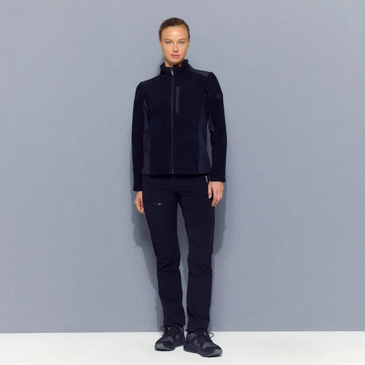 

Женский флисовый свитер из овечьей шерсти Mountain Pro Mountain PRO, черный