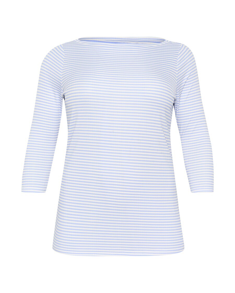 

Топ KAFFE CURVE Shirt Malle, небесно-синий