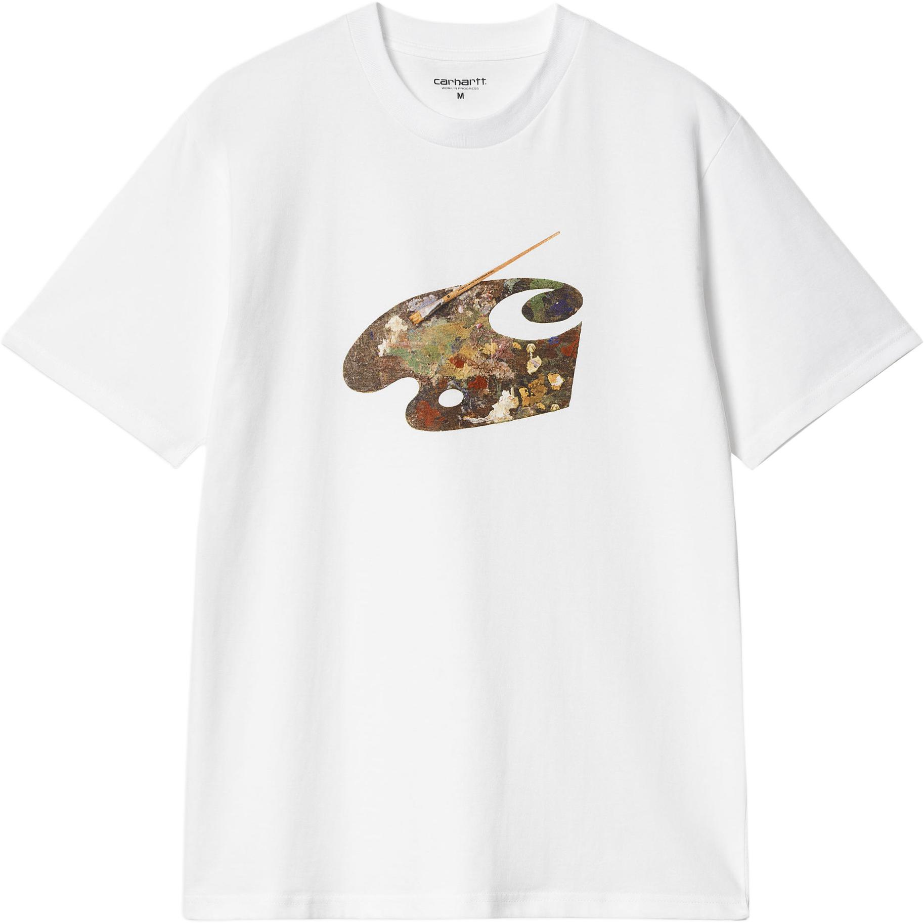 

Carhartt WIP Футболка с рукавом дроп-шиплер унисекс белая, Белый, Carhartt WIP Футболка с рукавом дроп-шиплер унисекс белая