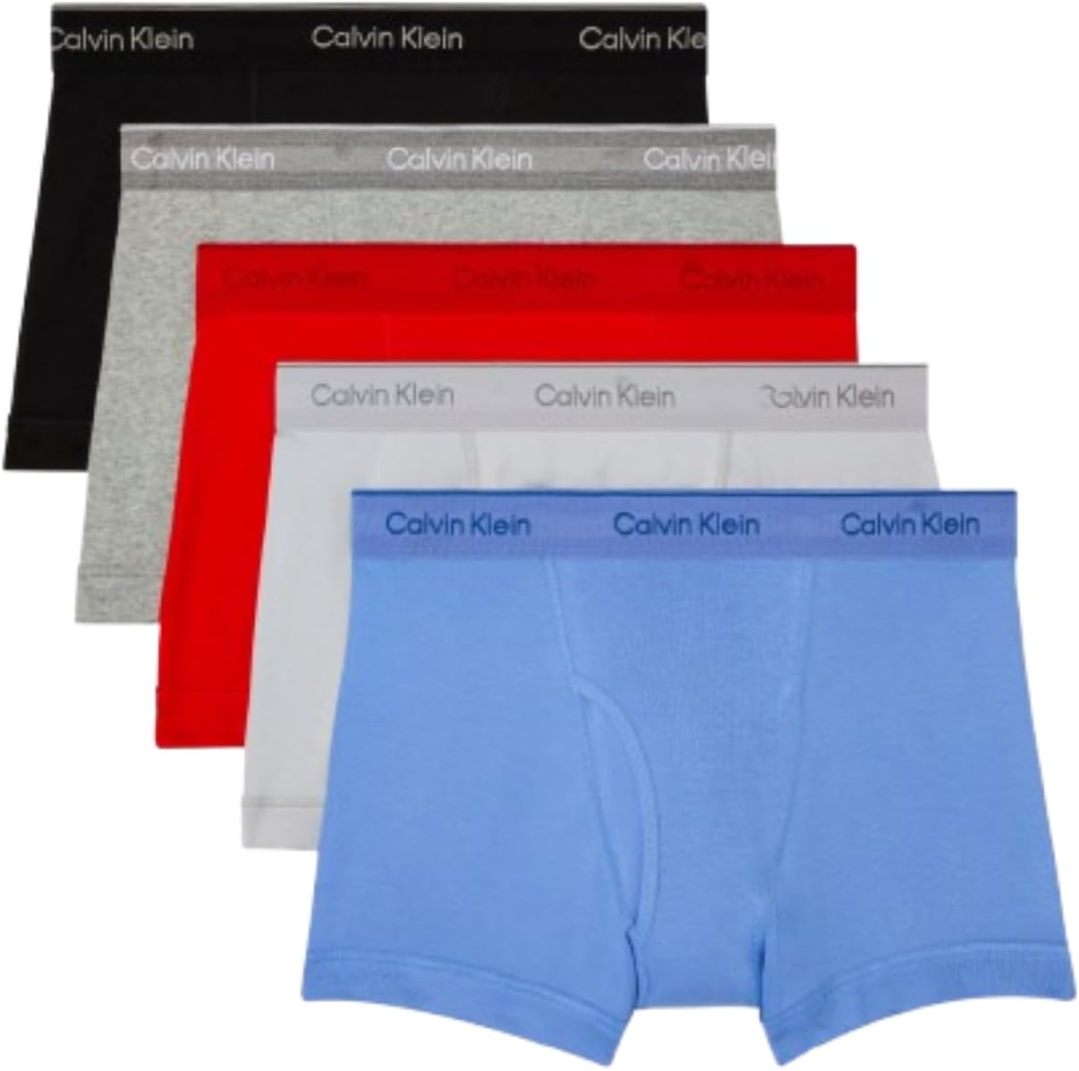 

Мужские боксеры Calvin Klein Cotton Classics, 5 пар, Black, Glacier, Grey Heather, Molten, Micro Chip