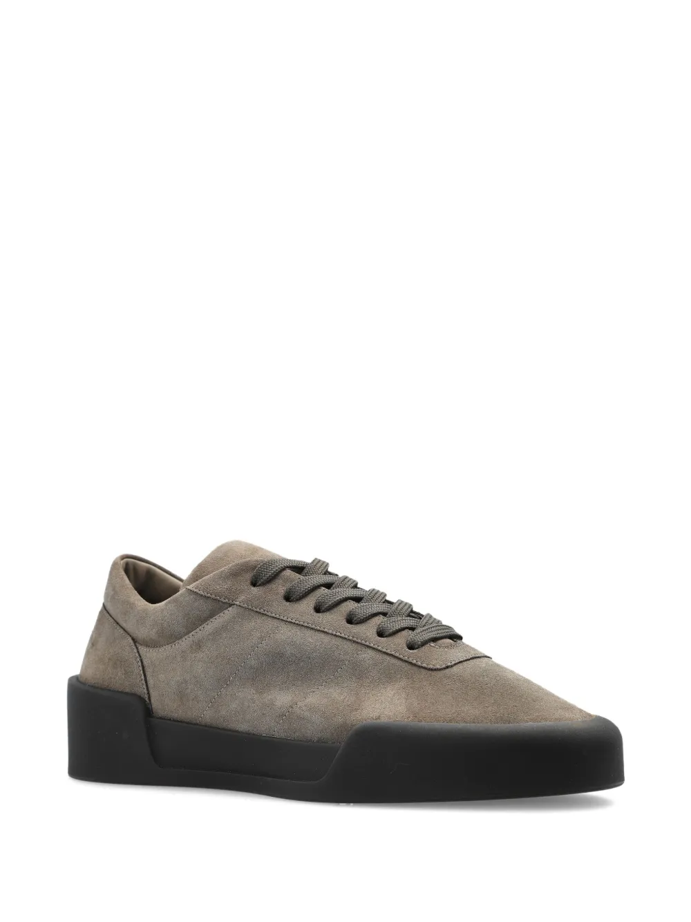 Замшевые кроссовки на шнуровке Fear Of God, серый — фото 2