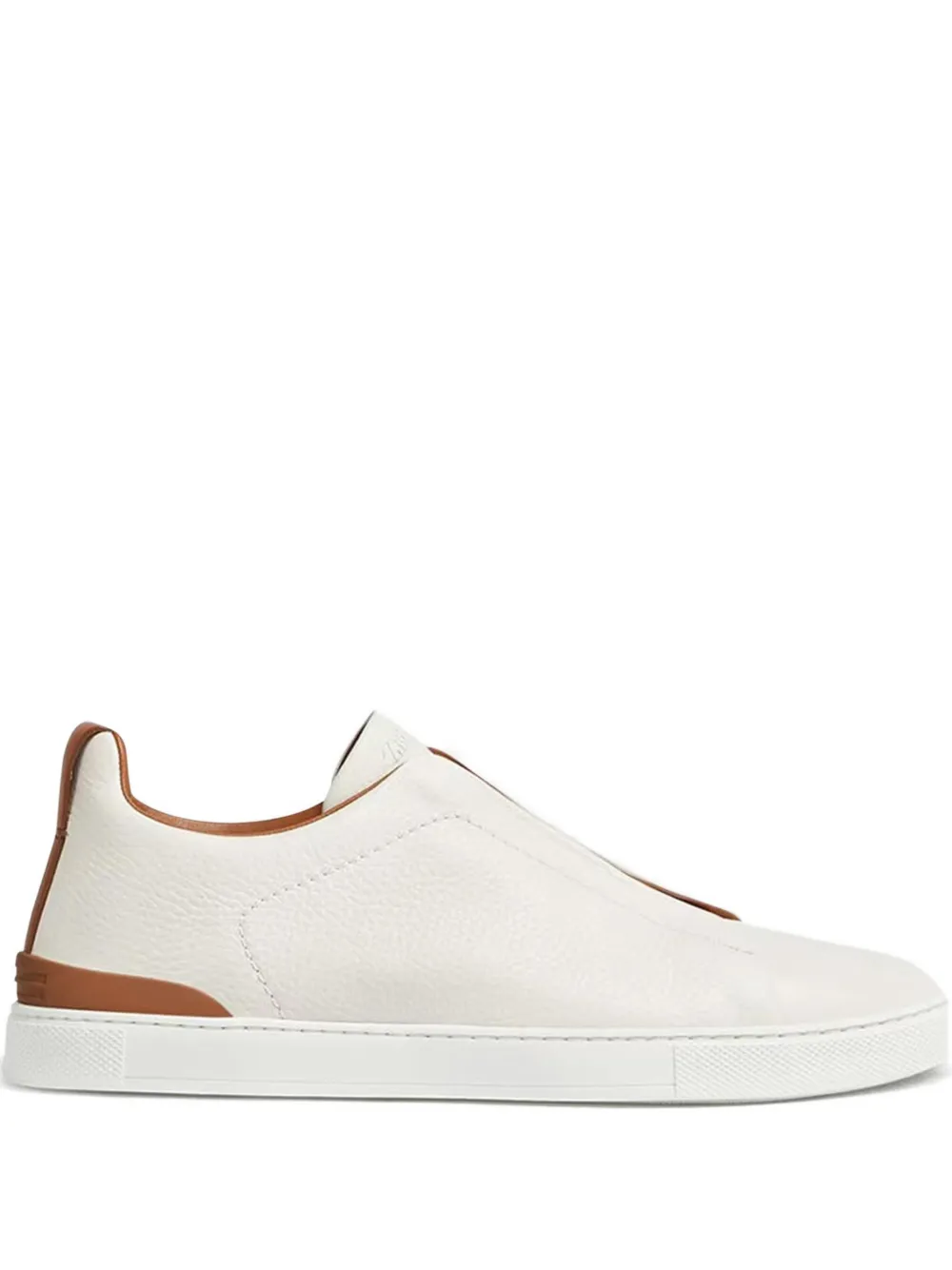 

Кожаные кроссовки Zegna, белый