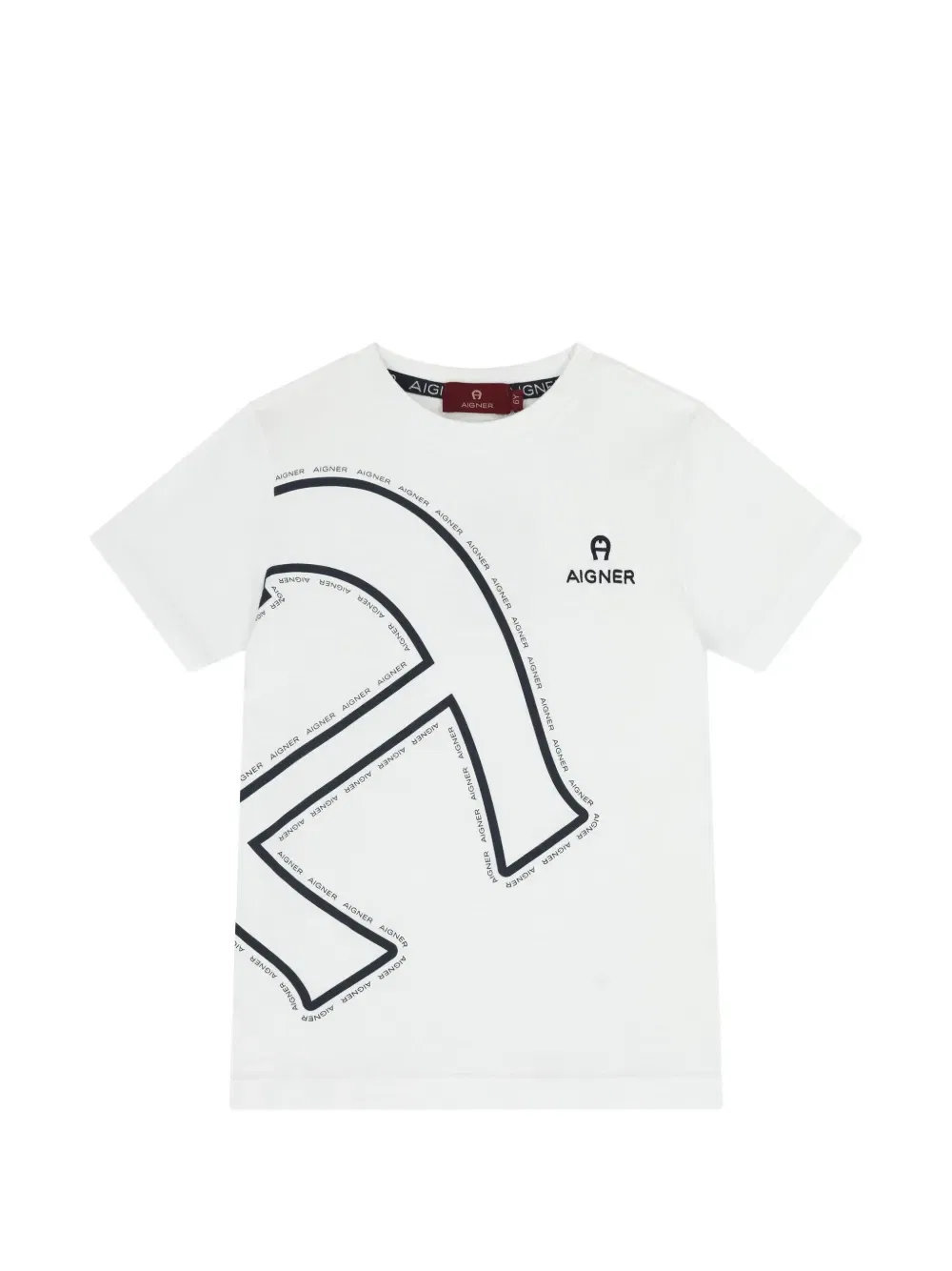 Футболка с графическим принтом Aigner Kids, белый