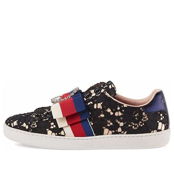 Кроссовки ace 'dark flower' Gucci, черный