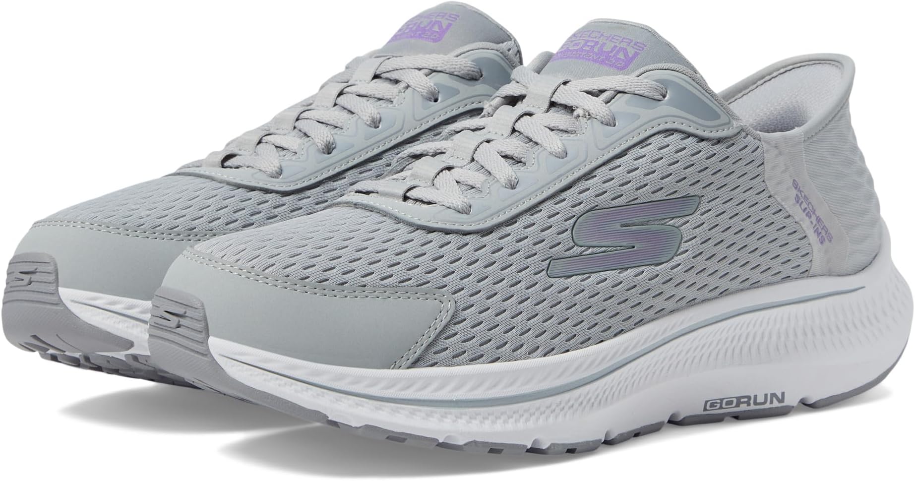 

Кроссовки SKECHERS Hands Free Slip-Ins Go Run Consistent 2.0 Endure Sneaker, цвет Gray/Lavender