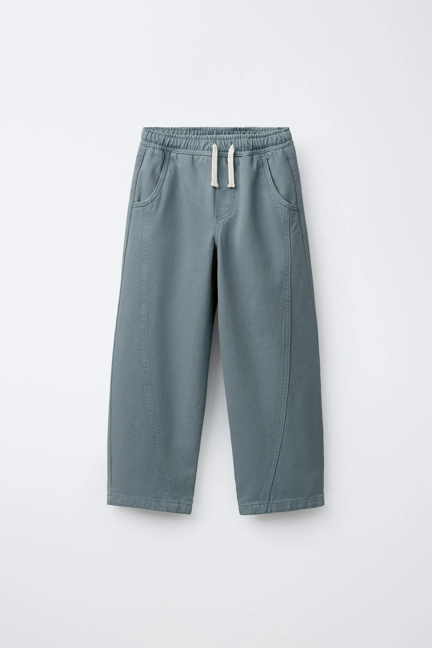 Брюки с воздушным швом Zara, синий
