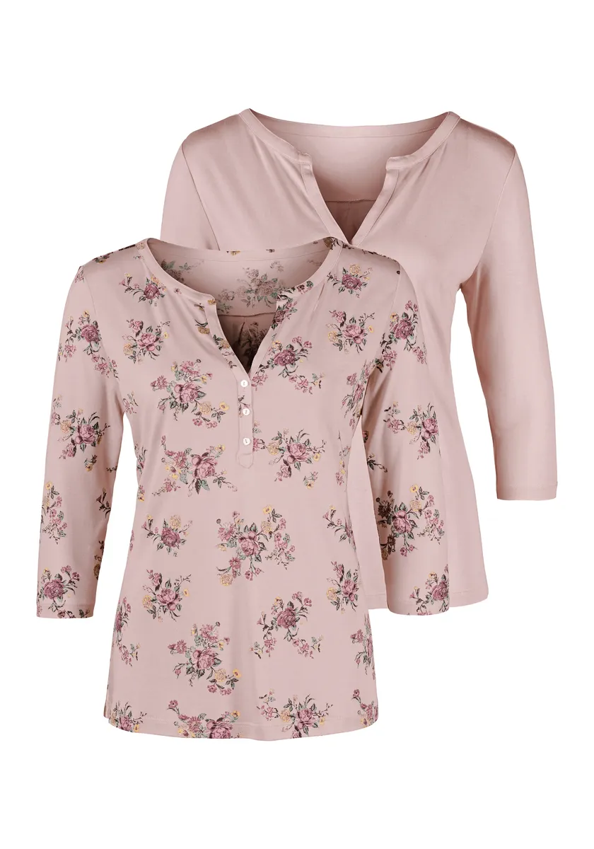 

Рубашка LASCANA с рукавом 3/4 в модном образе блузы, цвет Rosé