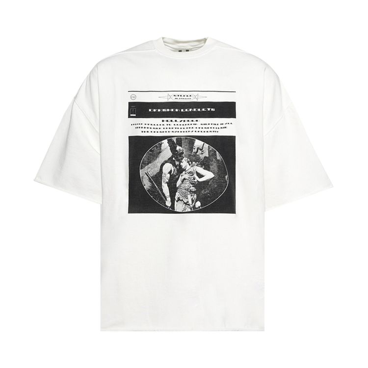

Футболка Rick Owens DRKSHDW Tommy T-Shirt 'Milk/Black', белый