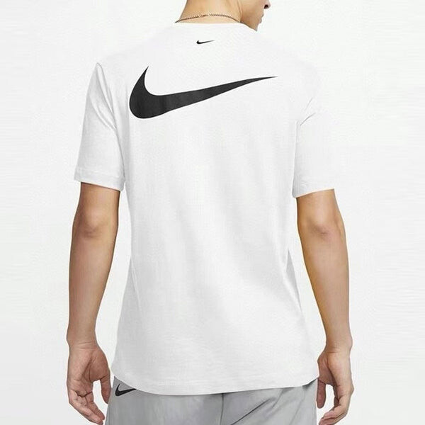 Футболка Nike Sportswear Swoosh Chest Sports Round Neck Short Sleeve White, мультиколор — фото 3