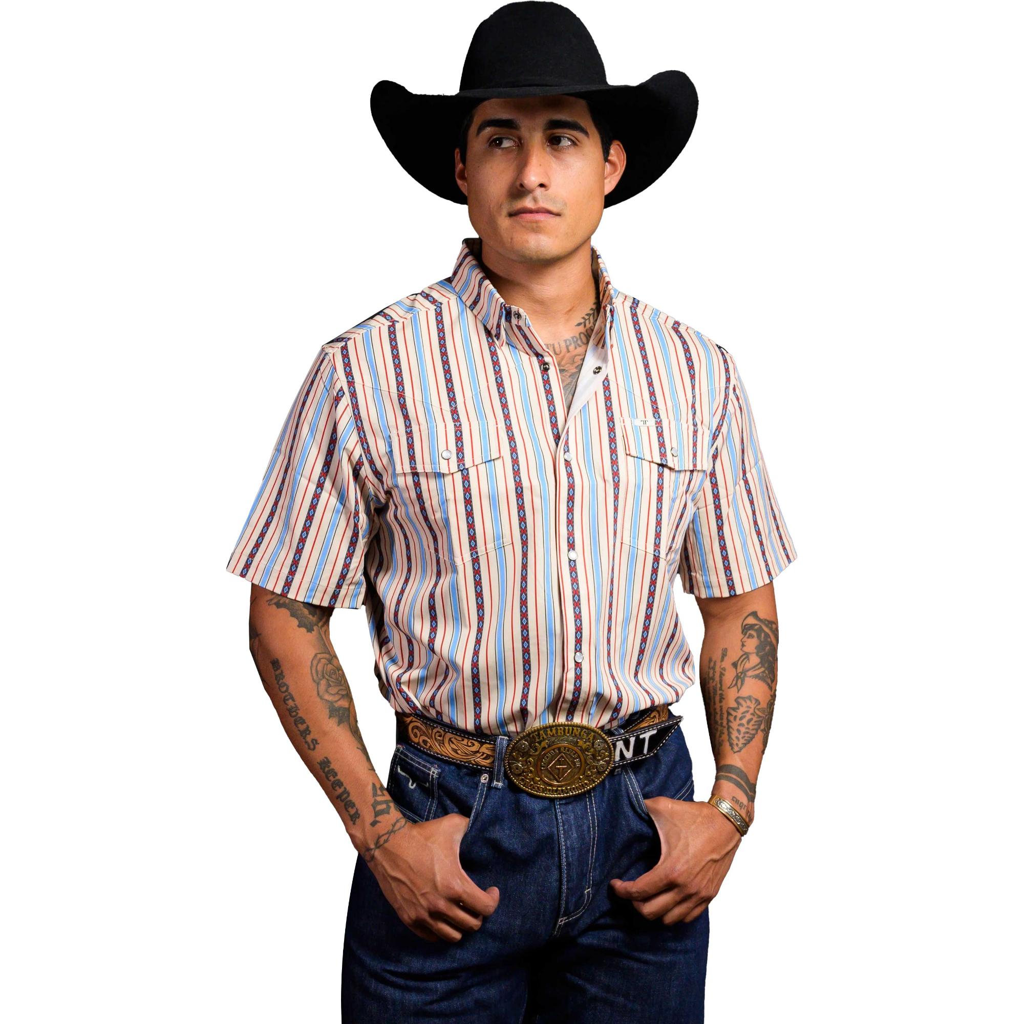 

Мужская рубашка с коротким рукавом и застежкой на кнопках The Edward Ferrell, Cream