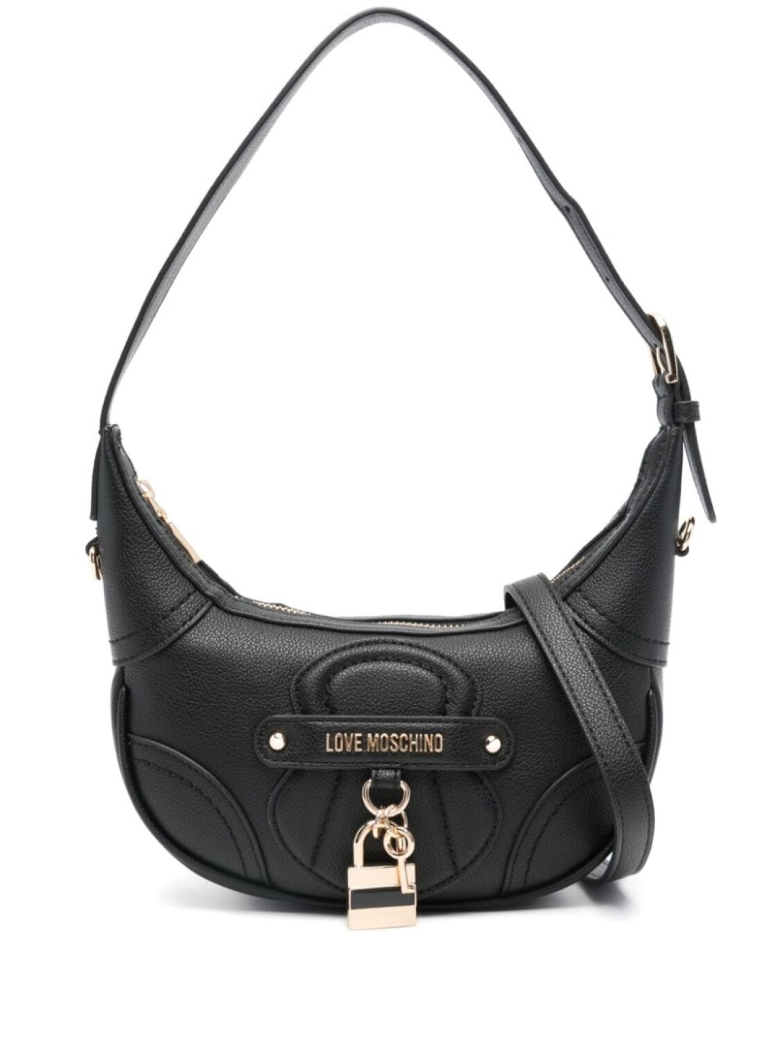 

Love Moschino сумка-тоут с замком, черный