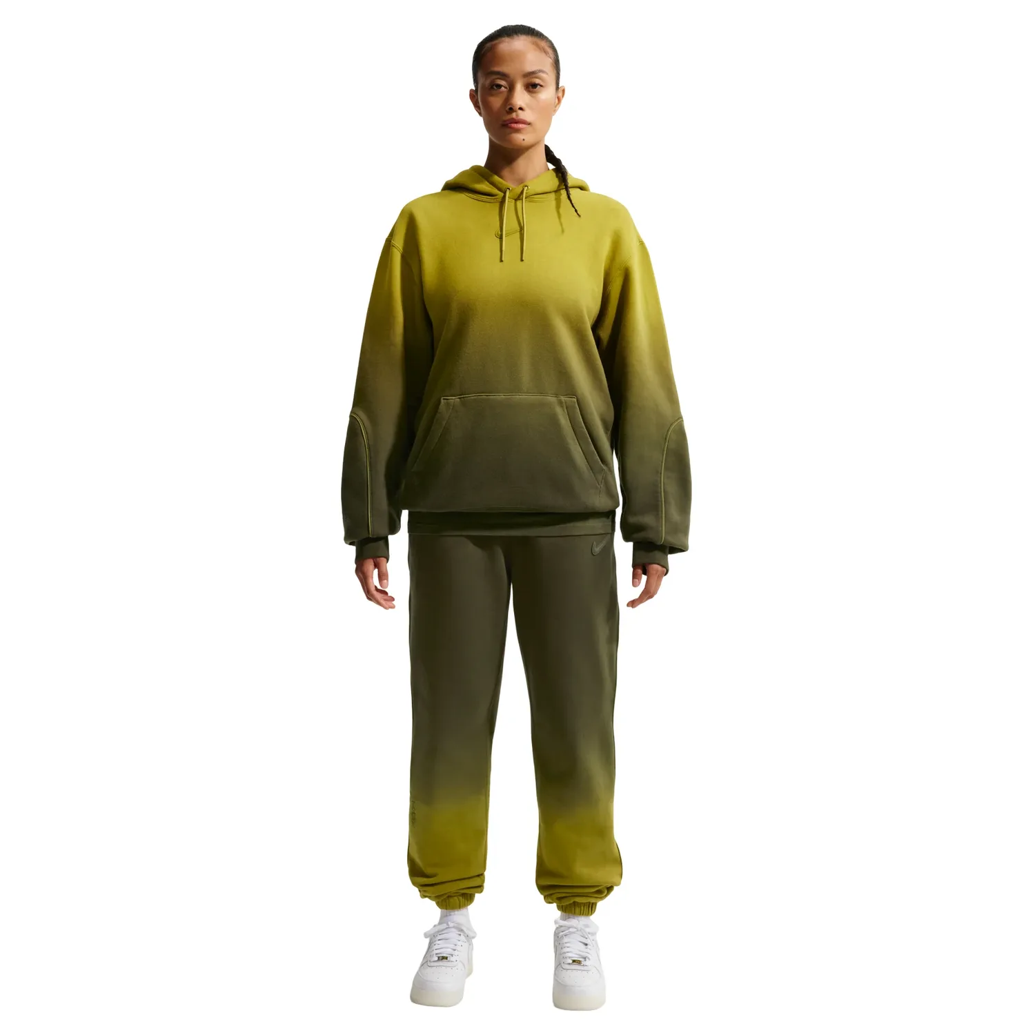 Худи Nike NOCTA Fleece CS «Moss Medium Olive», зеленый — фото 3