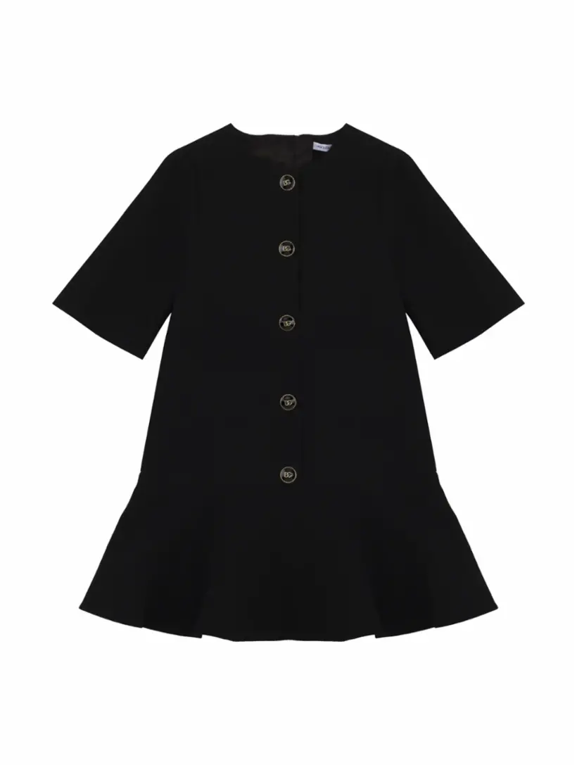 

Платье из крепа DG Dolce&Gabbana, черный