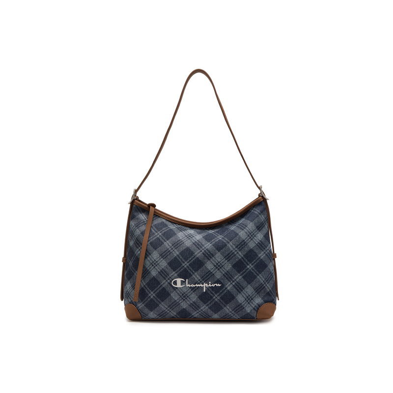 

Champion Синтетическая кожаная сумка через плечо Regular Unisex Beige/Brown/Coffee/Plaid Denim