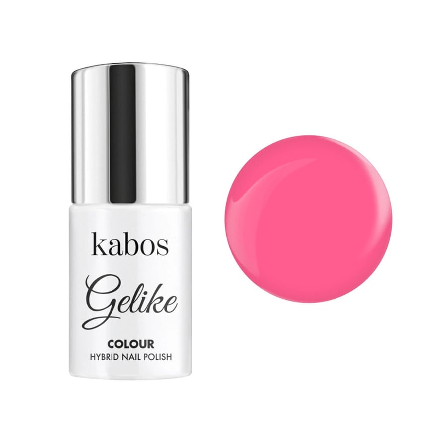 

Kabos, Гибридный лак для ногтей, цвет Gelike Pink Alert, 5 мл