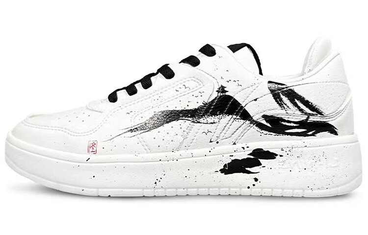 

Кроссовки LINING Street Player Skateboarding Shoes Men Low-top Black, белый