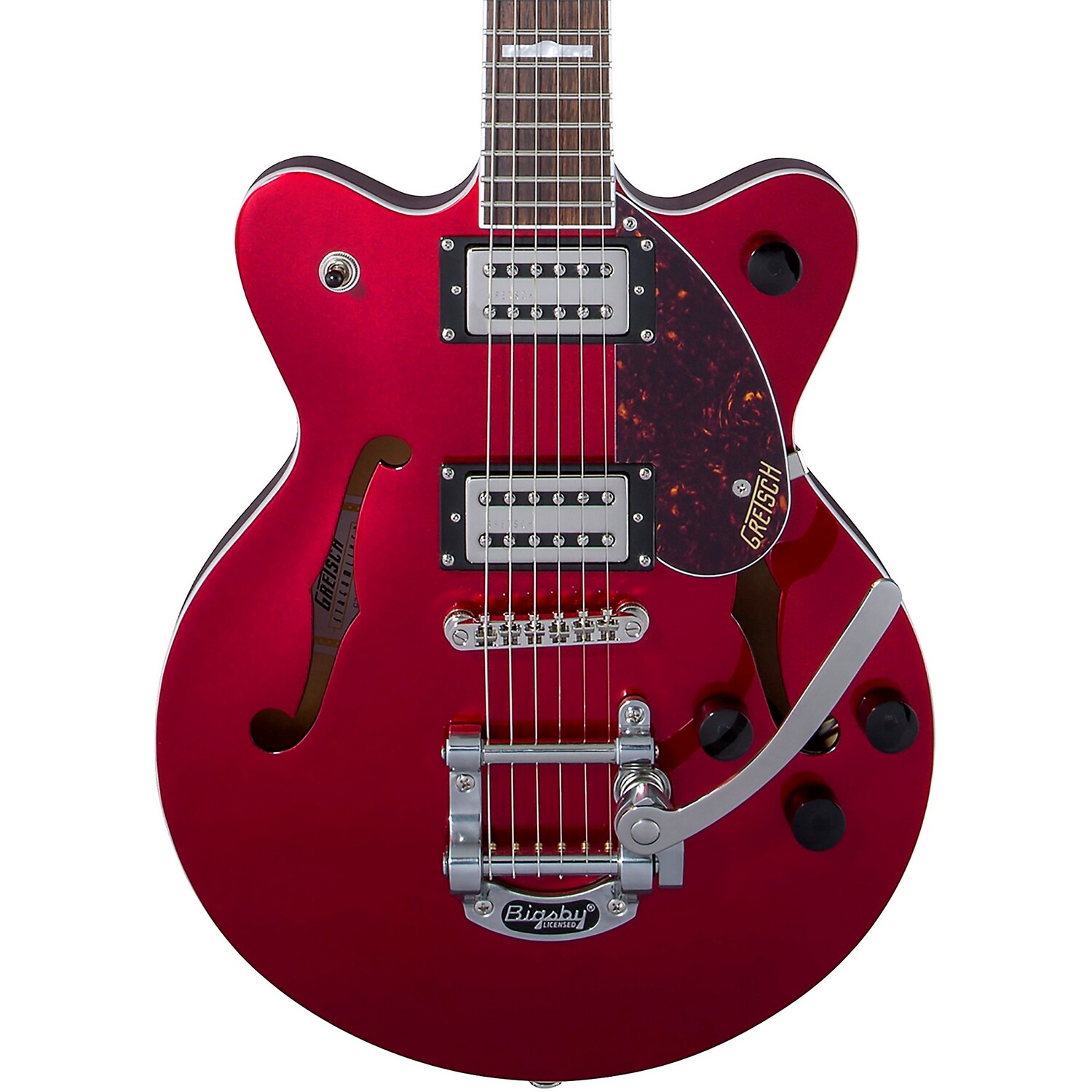 

Gretsch Guitars G2657T Streamliner Center Block Jr. Double-Cut с электрогитарой Bigsby Candy Apple Red