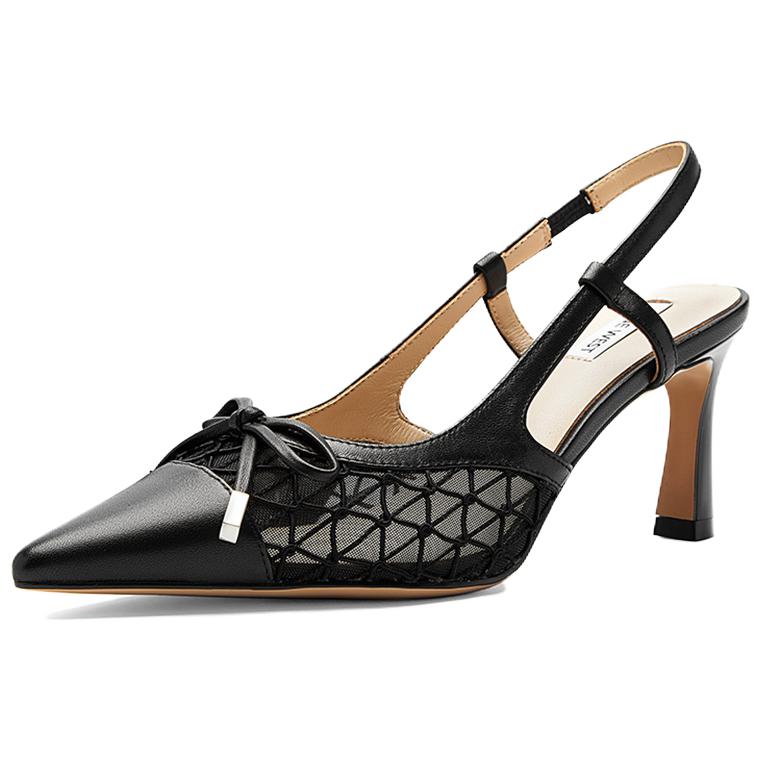 NINE WEST Тонкие каблуки на шпильке 8 см женские абрикос, цвет Apricot — фото 4