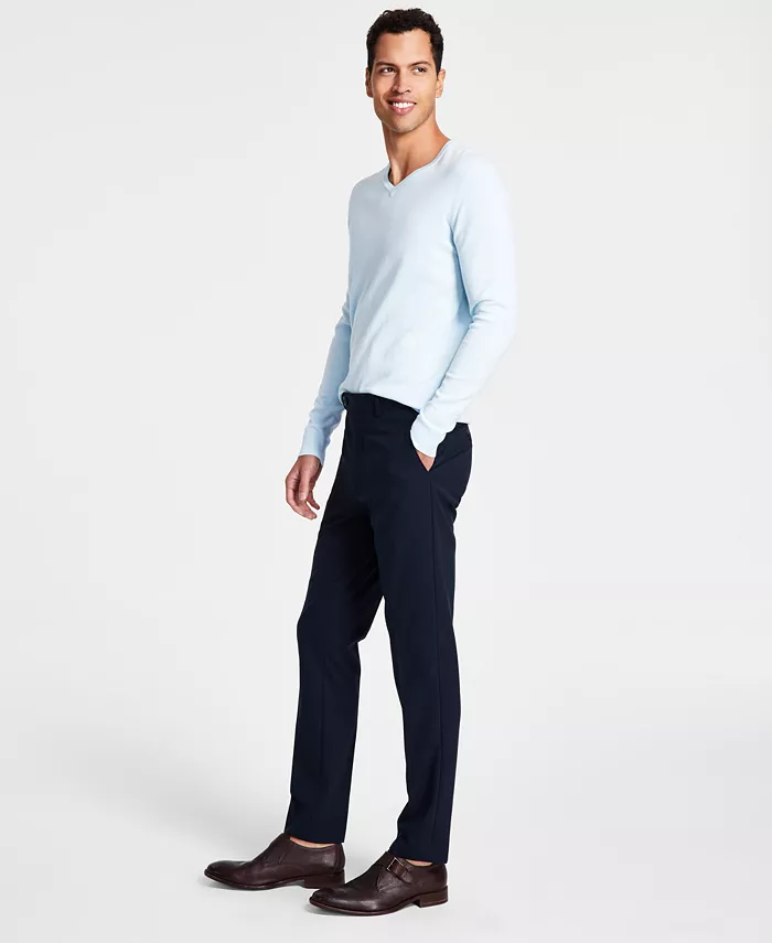 

Мужские бесконечно тянущиеся узкие брюки Calvin Klein, синий