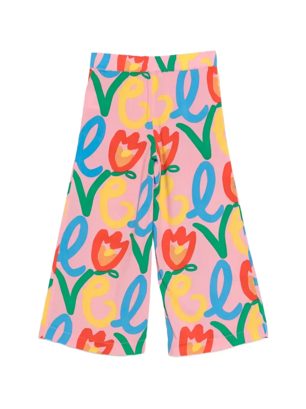 Брюки с цветочным принтом Stella McCartney Kids, розовый — фото 2