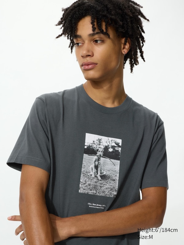 

Футболка UT Elliott Erwitt Uniqlo, 08 dark grey, Серый, Футболка UT Elliott Erwitt Uniqlo, 08 dark grey