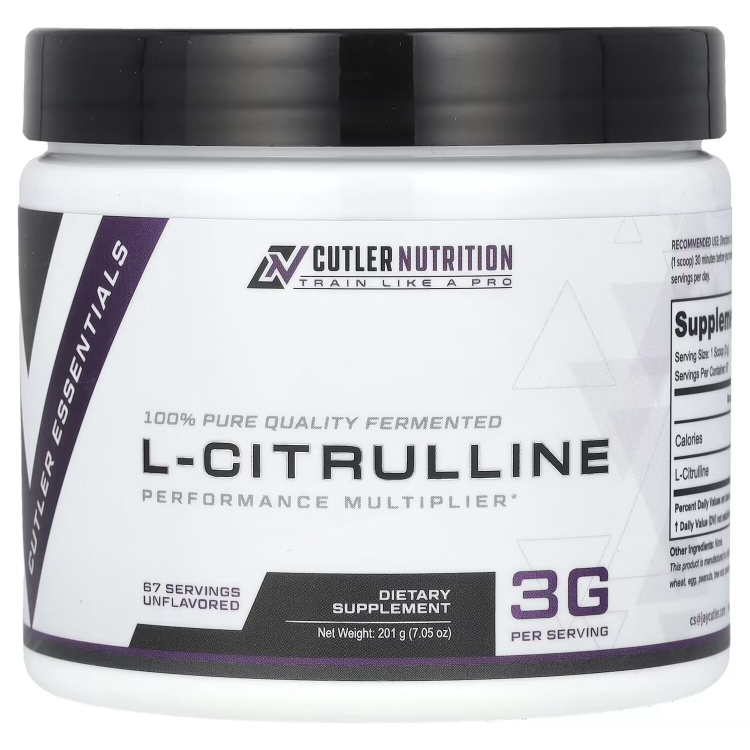 

L-цитруллин Cutler Nutrition, 201 г
