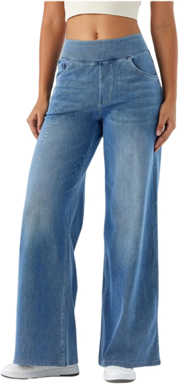 Джинсы Wide Leg, Light Blue
