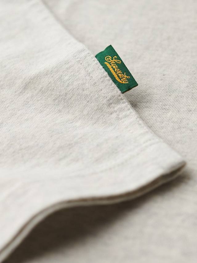Футболка в полоску с логотипом essential в стиле ретро Superdry, цвет Lightning Grey — фото 4