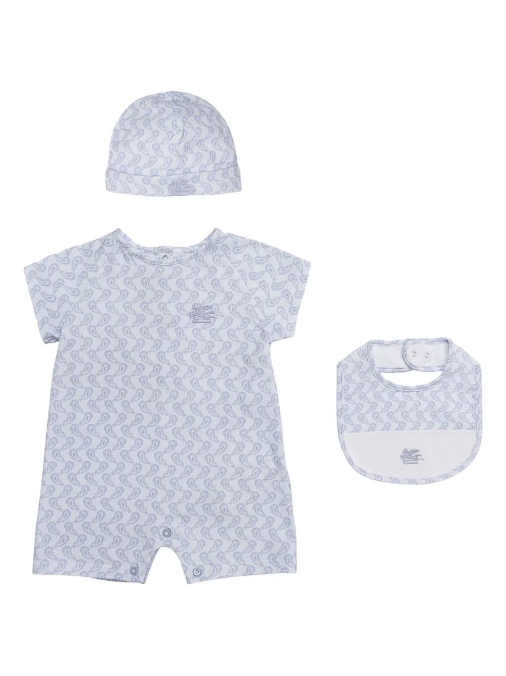 

Комплект из трех ромперов с принтом Paisley ETRO KIDS, синий