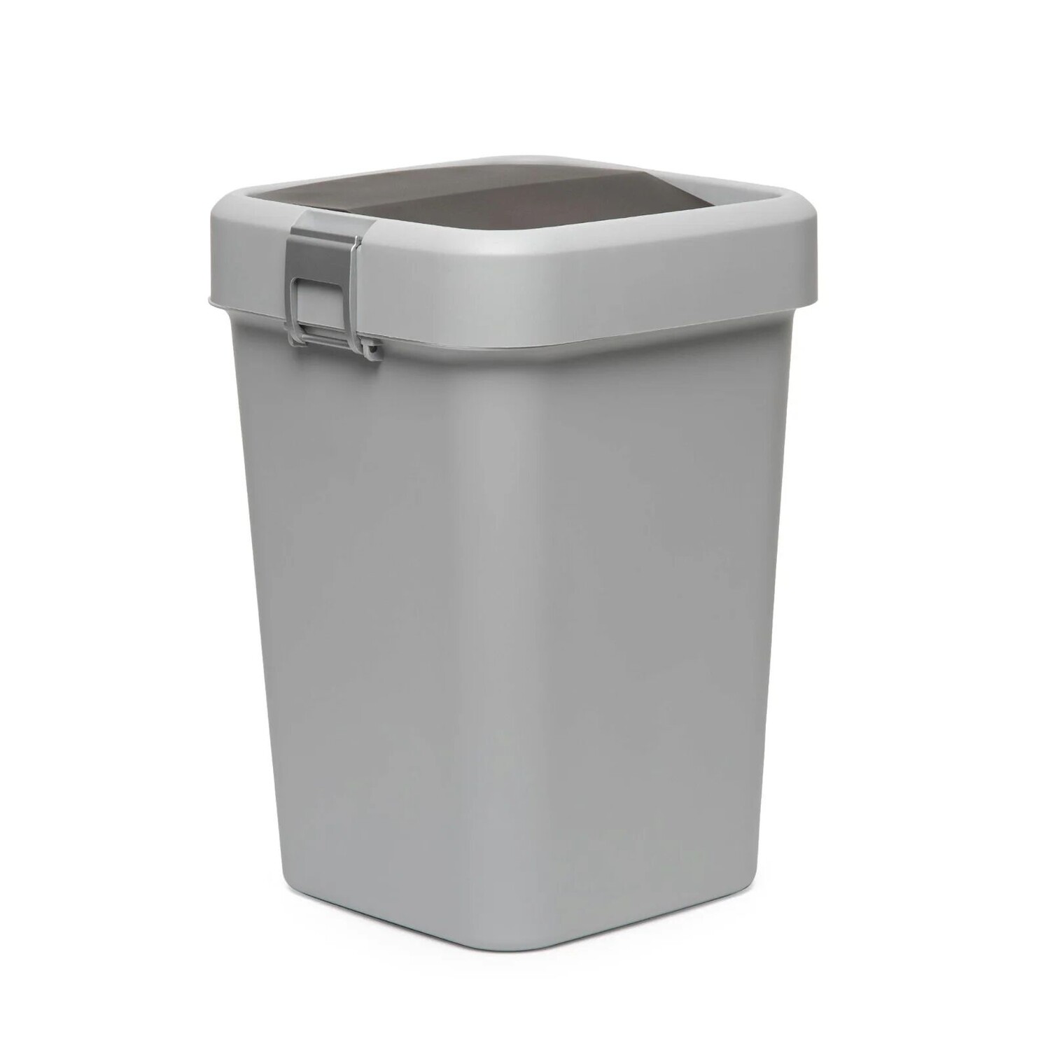 

Корзина для мусора Motek Comfort, серая, кухонная, 18 л