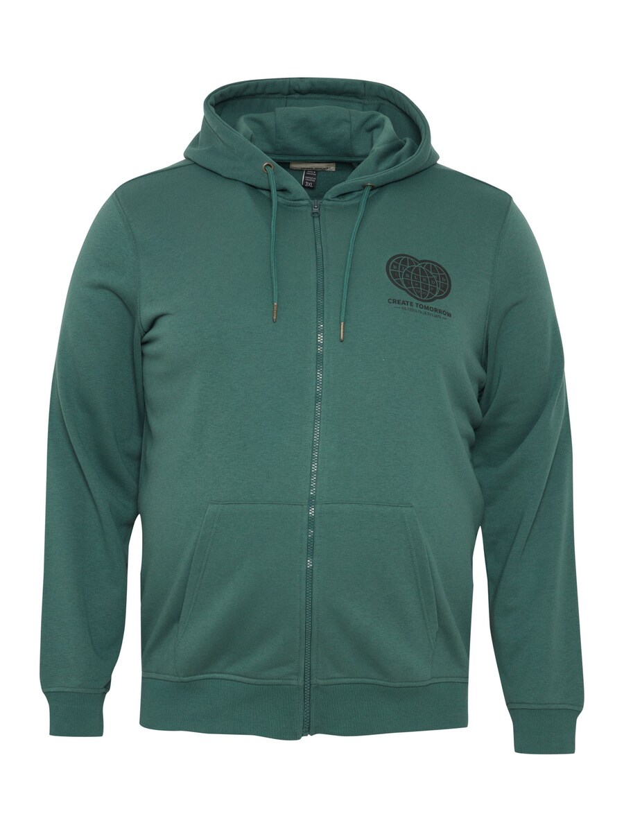 

Толстовка с капюшоном на молнии BLEND, цвет Green/Dark green