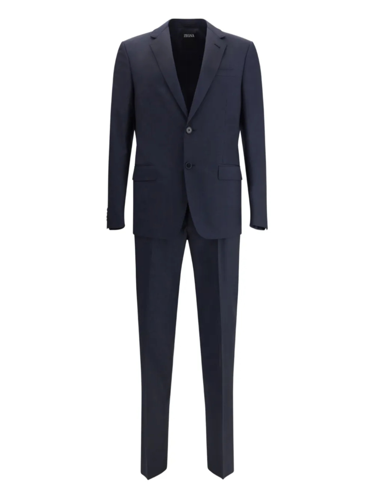 

Однобортный костюм Zegna, синий