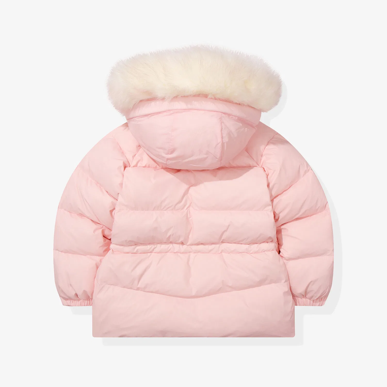 Детский пуховик с бантом и помпоном розовый от Fila Kids — фото 4