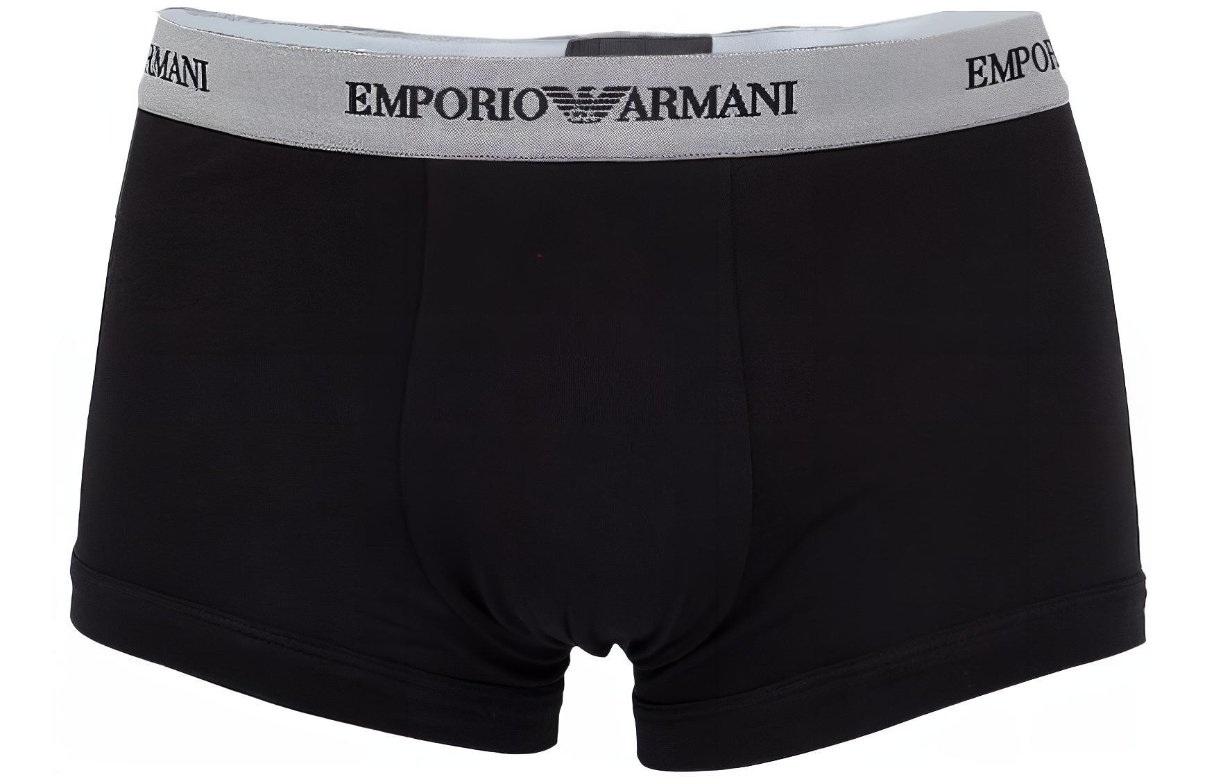 Трусы мужские 3 штуки черные EMPORIO ARMANI — фото 2